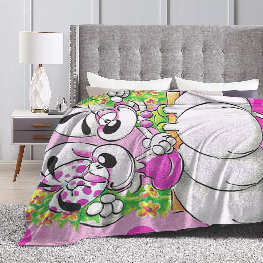 Cartoon Diddl Diddlina Plush Blanket Kids Flannel Throw Blanket For Living Room Warm Soft Custom Quality Bedspread Gift
