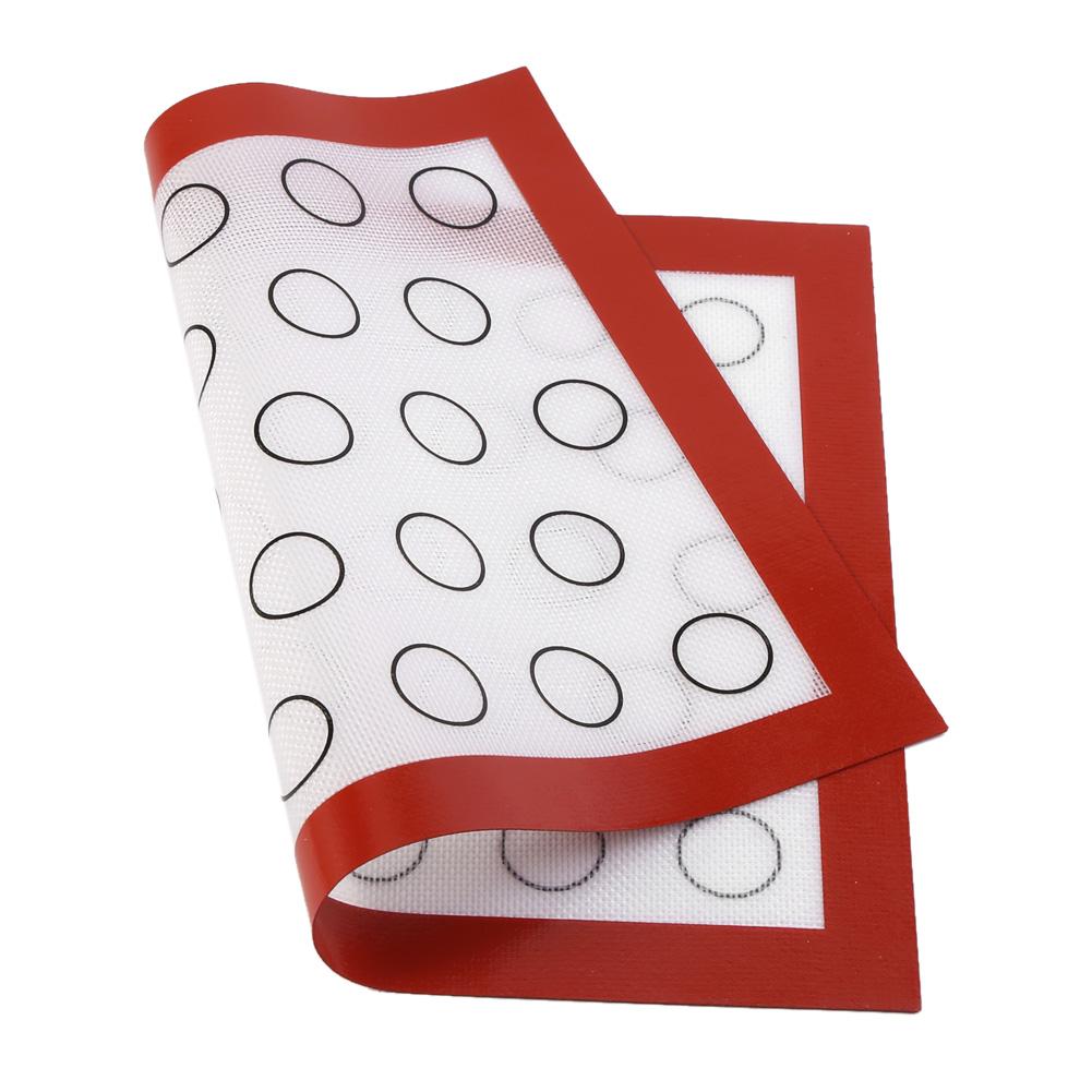 Non-stick Bakmatta i Silikon Ugn Bakverk Foder Macaron Tårta Kaka Plåt Kök (Netto)