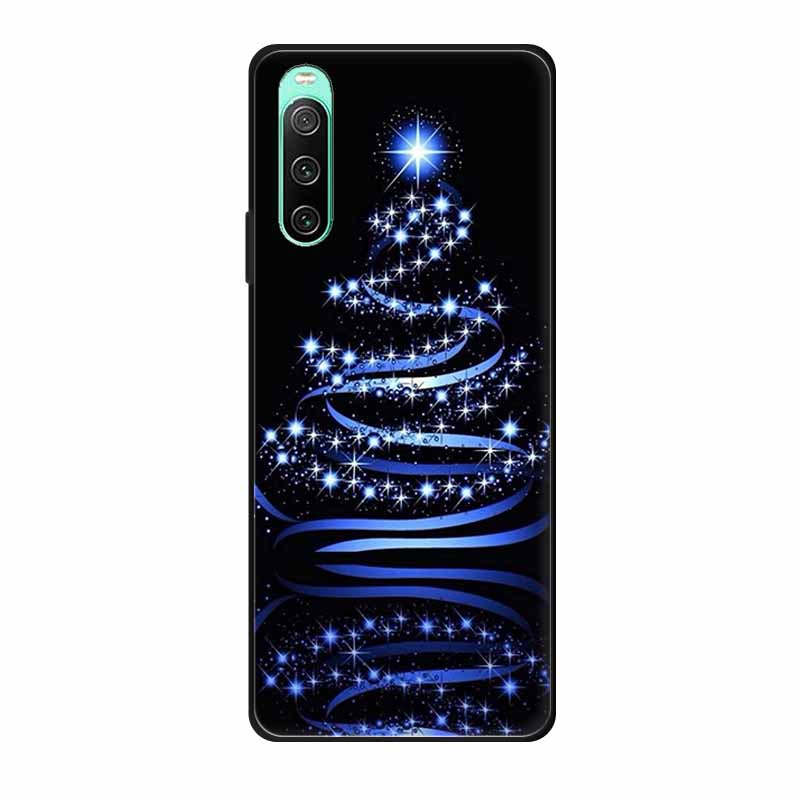 Christmas Phone Cases For Sony Xperia 10 IV Cases Soft TPU Silicone Santa Santa Claus Covers For Xperia 10 IV Cover Bumper Funda