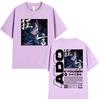 Ado Hibana Kyougen Welttournee 2025 T-Shirt Unisex Damenbekleidung Mode T-Shirt 100% Baumwolle Lässig Kurzarm Übergroße T-Shirts