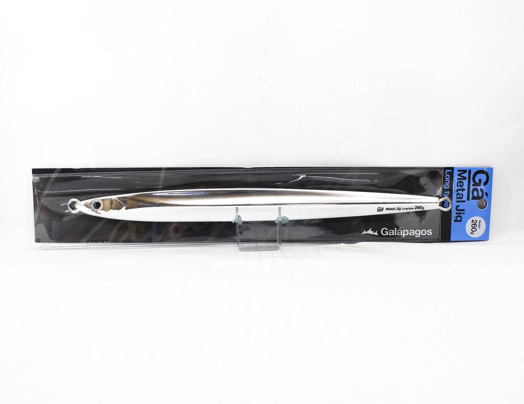 Galapagos Metal Jig Long Type 260 Grams Almi Silver Half Glow (5387)