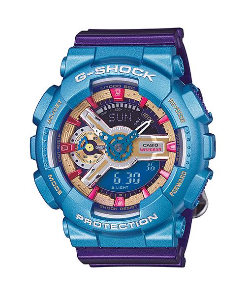 

Casio Men s Resin 200M Water Resistant Digital Shock Resistant Quartz Watch GMA-S110HC-6A золотой