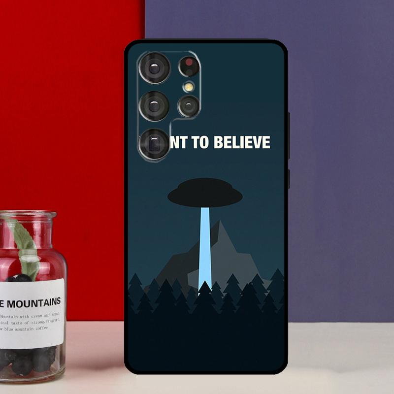 

The X Files I Want to Believe Case For Samsung Galaxy S21 S22 S23 Ultra Plus S8 S9 S10 Note 10 20 Ultra S21 FE S20 FE Cover Galaxy S21Ultra