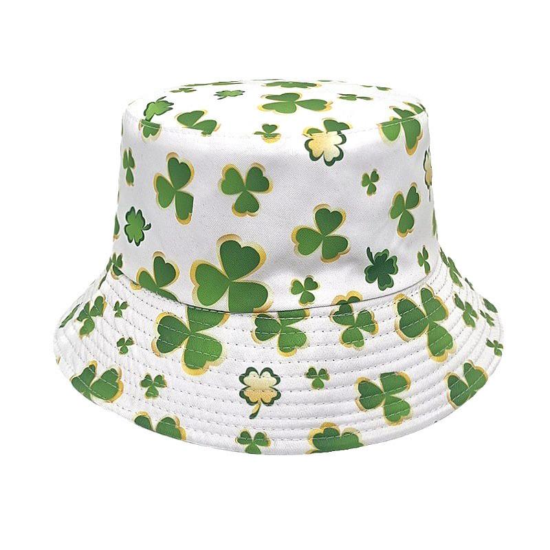 Saint Patrick Floral Digital Print Vintage Style Sun Hat For Spring Party And Outdoor
