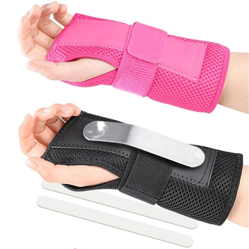 Ergonomic Left and Right Hand Wrist Splint Wrist Brace Adjustable Strap Systems Comfort Padding for Daily Activities