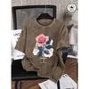 Midnight Rose Tour Of The Century Print Washed T-Shirt Woman Cotton T Shirt Sport Summer Clothes Jogging Loose Short Sleeve