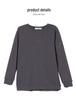 Women's Plus Size Versatile Hoodie - Thin, Long Sleeve, Belly-Covering, Round Neck Top for Spring/Autumn 2025