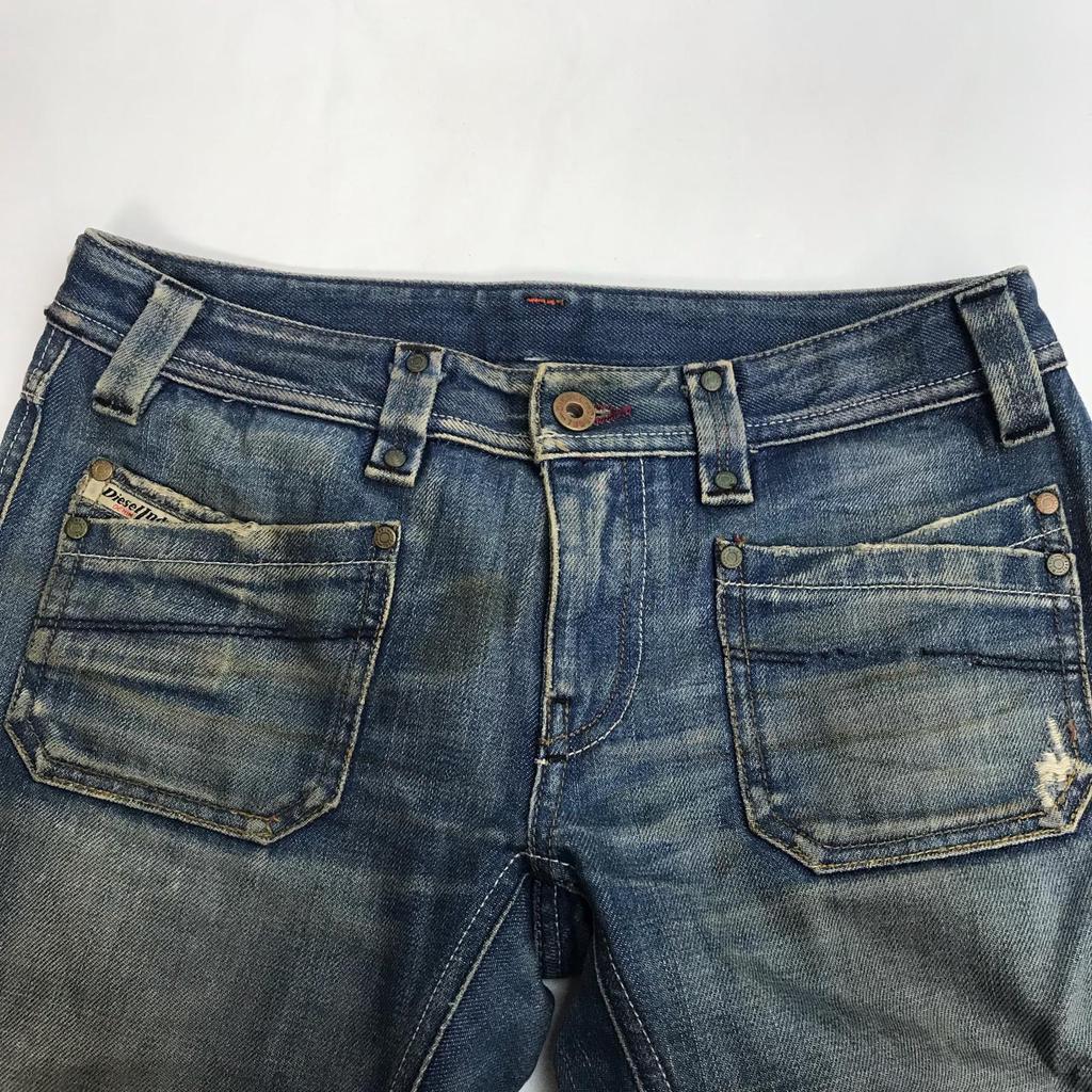 Diesel Dżinsy Niebieskie Damskie W26/M Długość nogawki wewnętrznej 77cm(UŻYWANY)