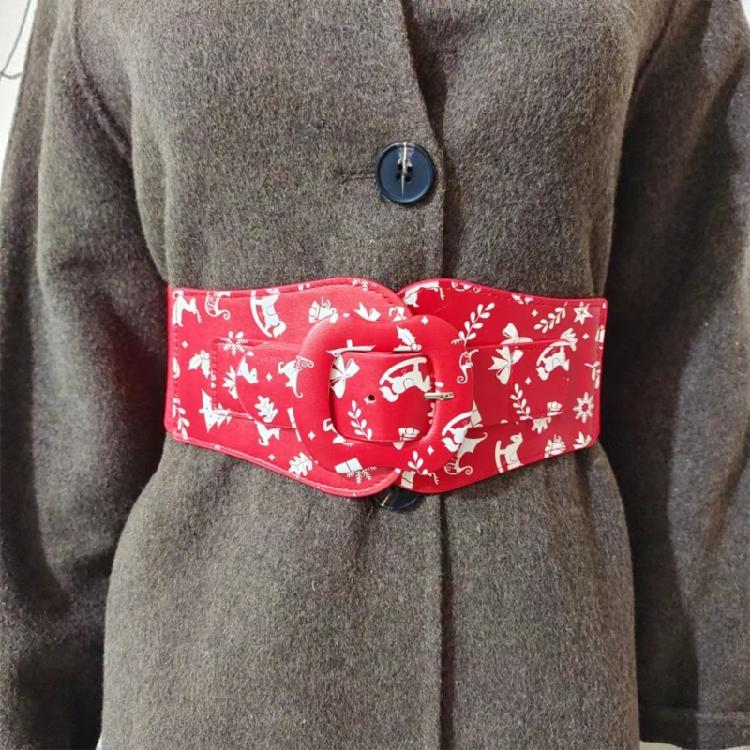 Christmas Belt Cowgirl Punk Waist Belt Festive Trendy Stylish for Jeans Dress