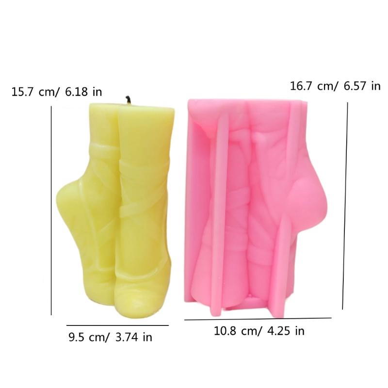 Ballet Slipper Candle Silicones Molds for Epoxy Resin Casting, Making Candle