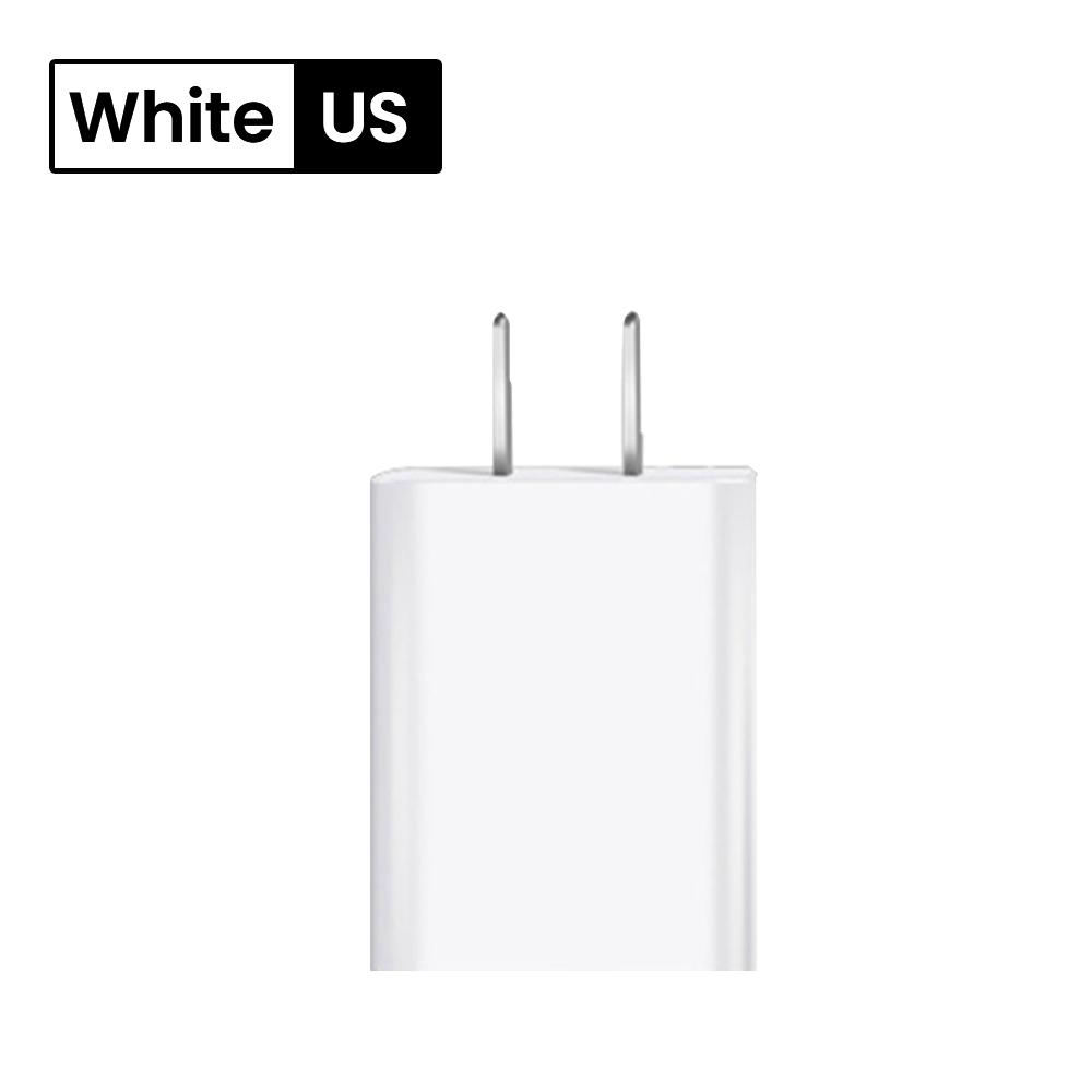 

10W EU/US Compatible USB Phone Charger Adapter, suitable for Xiaomi, Huawei, and Samsung phones US white