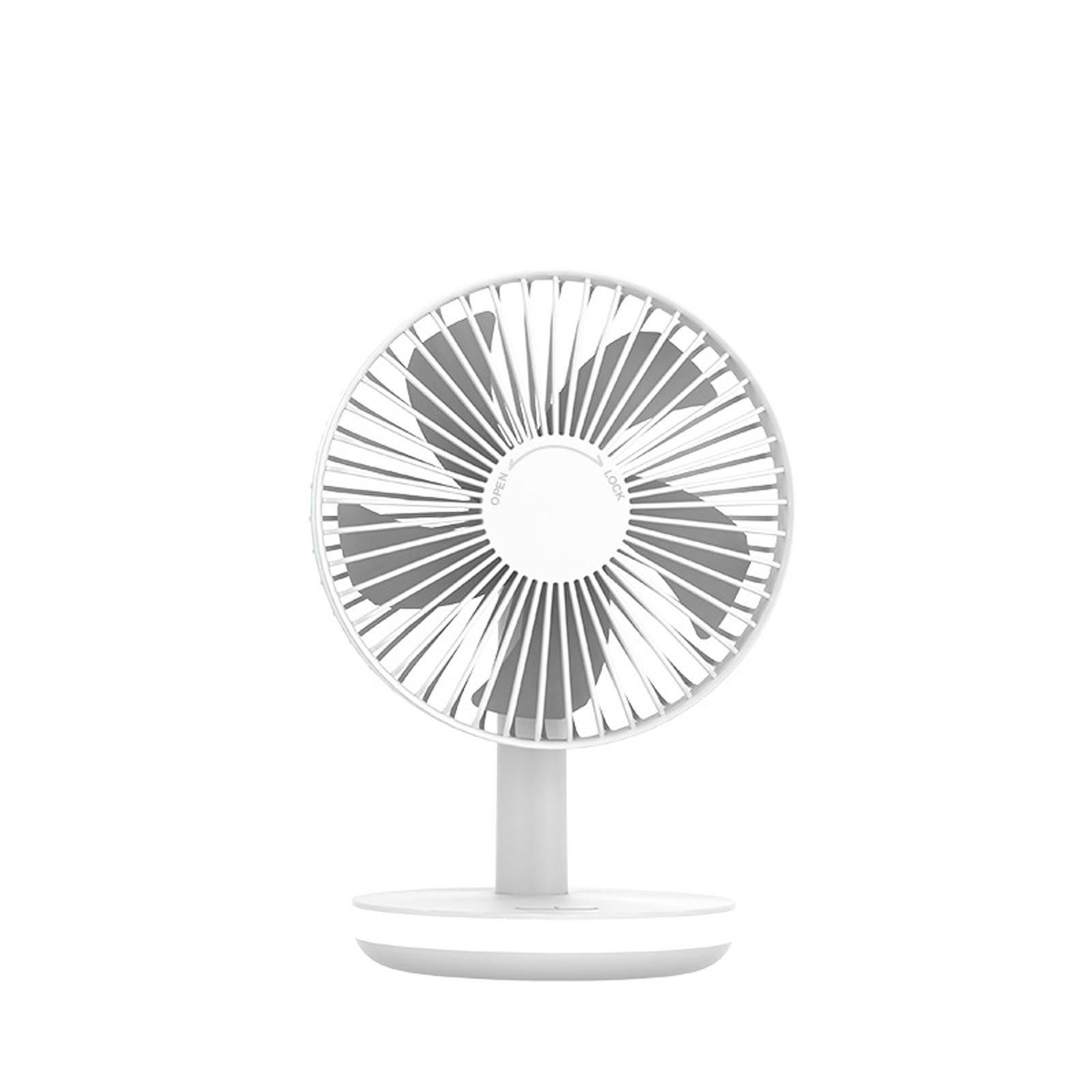 USB Night Light Handheld Fan Rechargeable Lightweight Portable Desktop Fan