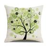 Ins Nordic Style Cartoon Tree Car Sofa Pillow Custom Nap Pillow Lumbar Cushion Cover Home