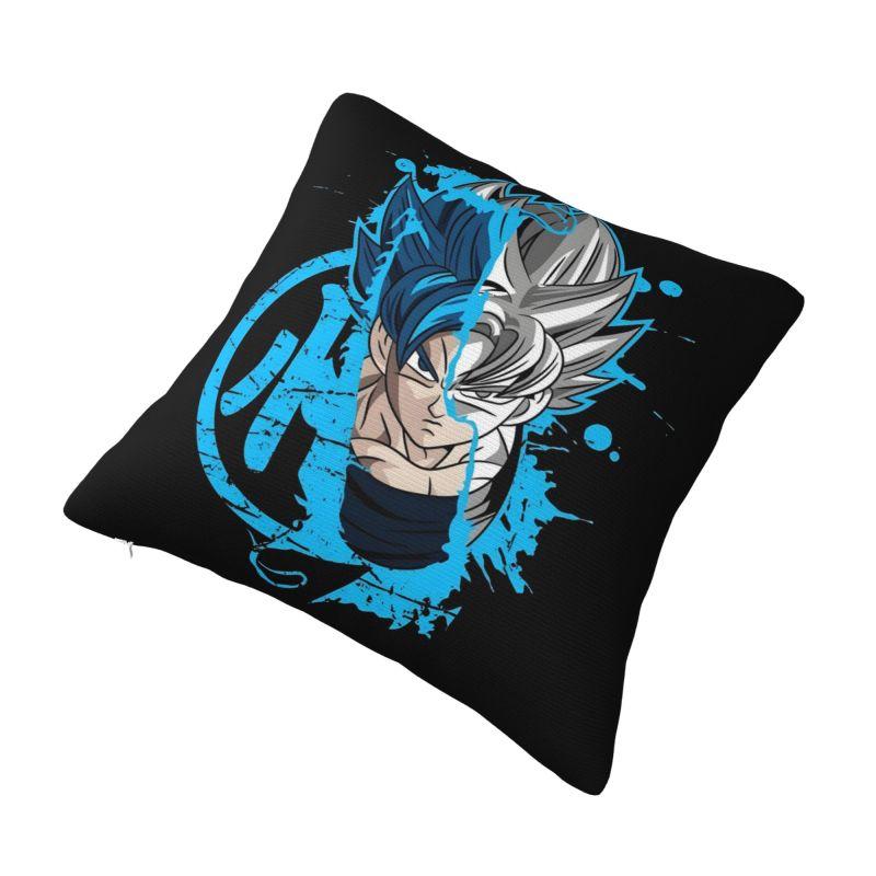 Custom Luxury Dragons Ball Goku Cushion Covers 40x40cm Polyester Anime Manga Throw Pillow Case for Sofa Square Pillowcase