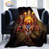 Print Freemasonry Flannel Blanket Masonic Air Conditioning Sofa  Portable Travel Camping   Suitable for All Season