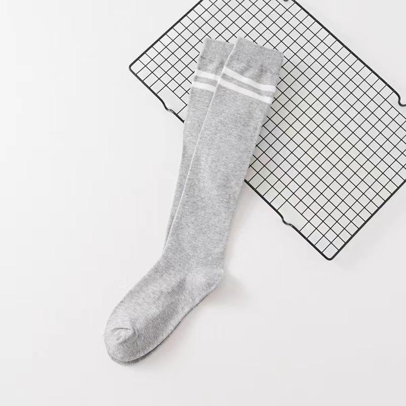 Long Knee High Socks Stockings Women Solid Colors Striped Casual Sports Warm Breathable Calf Socks Korean Fashion Japanese Style