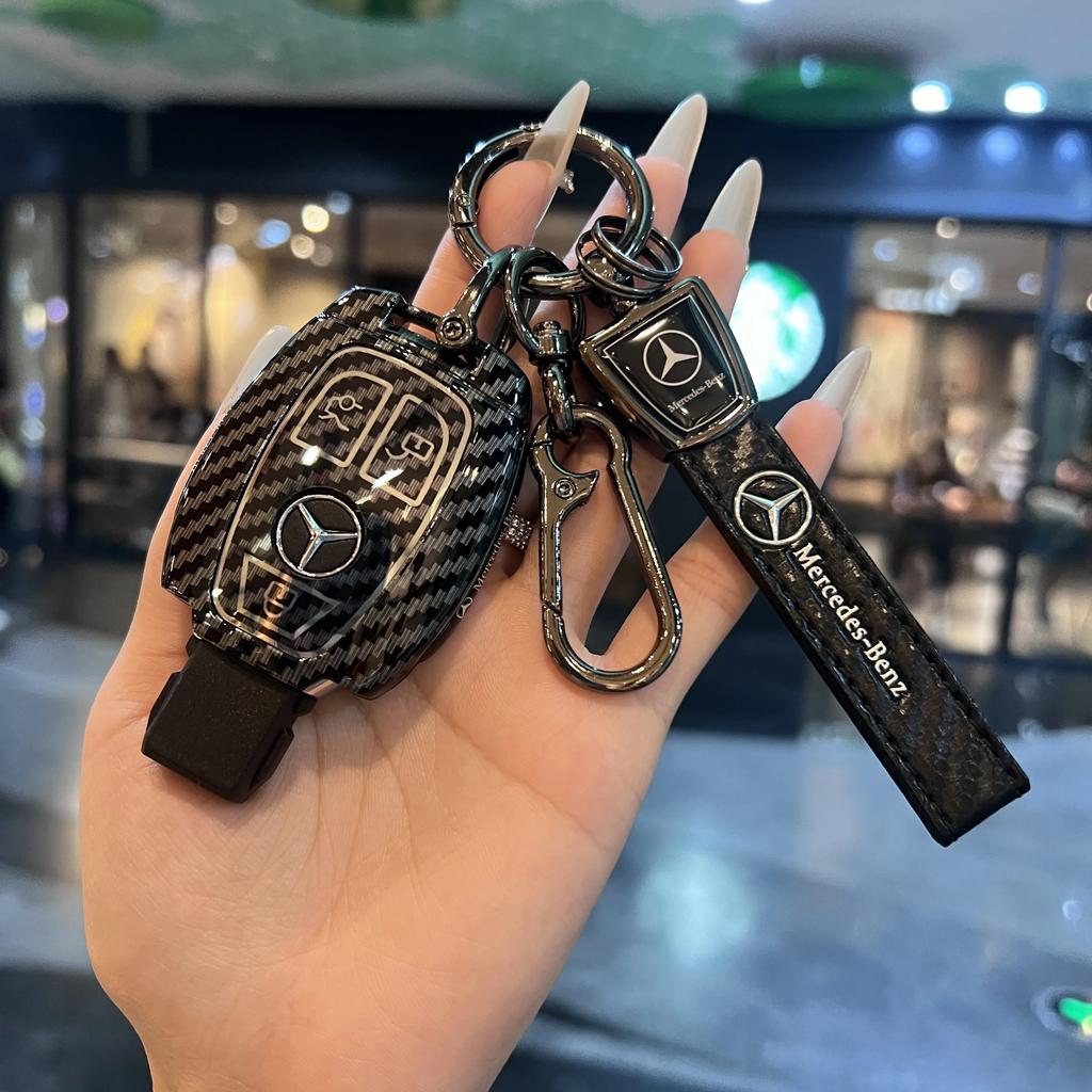 Key Fob Cover For Mercedes Benz A B C E S Class W204 W205 W212 W213 W176 GLC MAYBACH Keyless Soft Case uij8