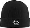 Black Knitted Beanie with Faith Over Fear  Cross Patch Religious Inspirational Winter Warm Skull Cap for Unisex Women