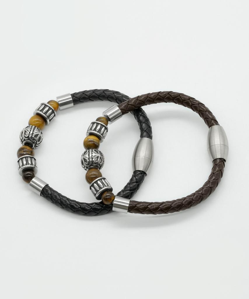 Iamj Vintage Totem Leather Bracelet (2 Colors)
