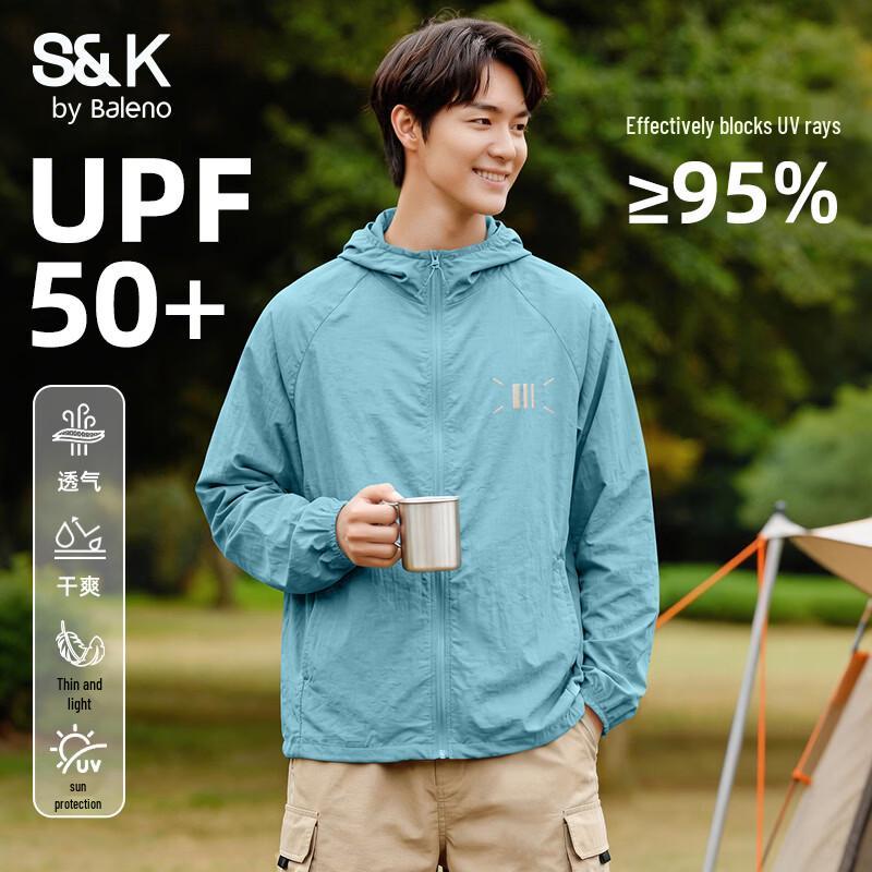 Baleno S&K Men s Ice-Feel Sun Protection Hooded Jacket 3XL