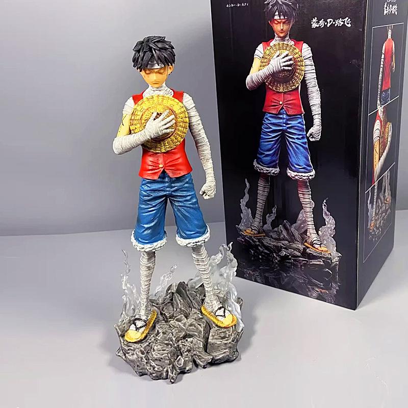 One Piece Monkey D. Luffy Bandage Figure, Anime Collectible Model Toy, Gift for One Piece Fans