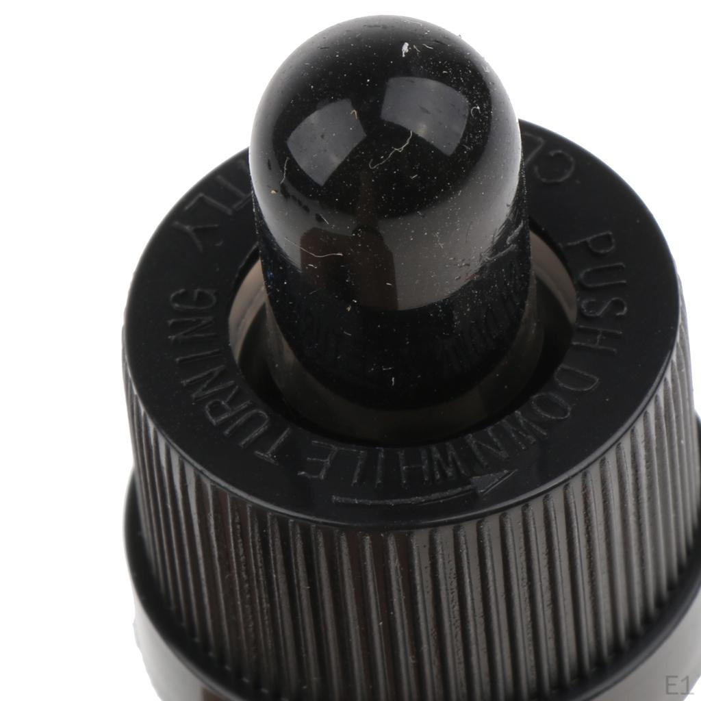 Plastic Glass Liquid Dropper Pipette Caps for 15ml Essential Oils Bottles