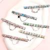 Set Tassel Chain Butterfly Eyes Heart Star Italian Charm Links Fit 9mm Bracelet Stainless Steel Women DIY Jewelry Making Gifts