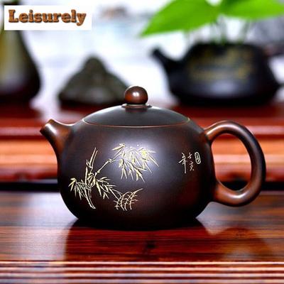 240ml Czajnik z Ceramiki Nixing z Qinzhou Słynny Mistrz Ręcznie Robiony Czajnik Xishi Chińskie Akcesoria do Herbaty z Filtrem Zisha Piękny Czajnik