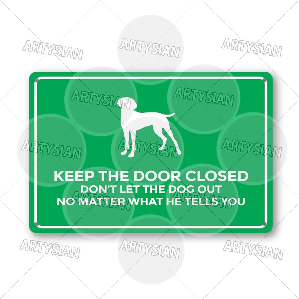 No Dogs Allowed Metal Sign Beware of Dog Private Property Warning Plaque Alert Dog-Free Zone Security Keep Dogs On Lead