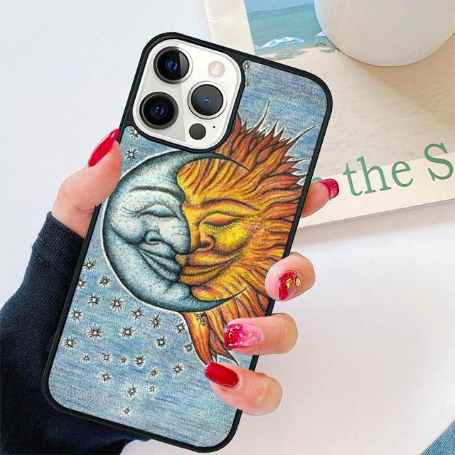 Vintage moon sun stars celestial Cover For iPhone 17 Air 15 16 14 13 12 Pro Max 11 Pro Max Plus Phone Case Coque