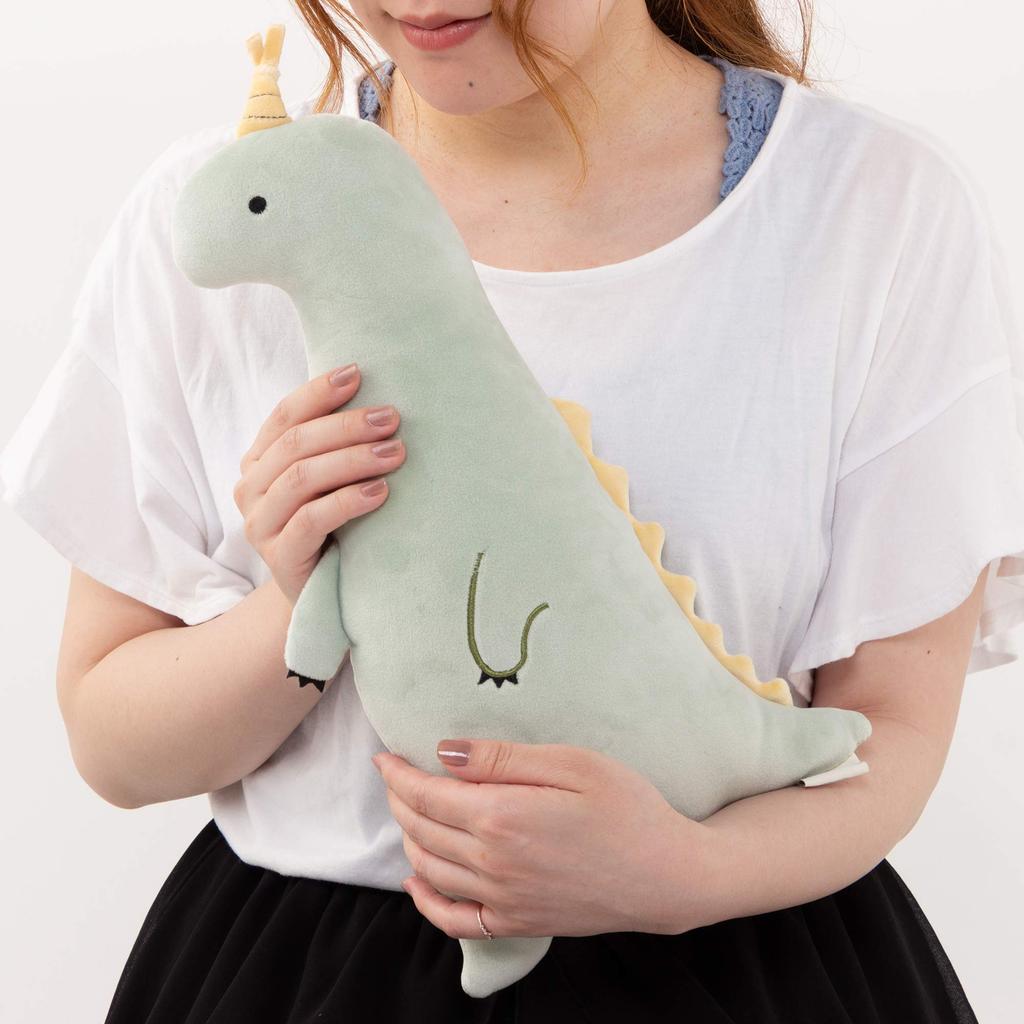 Livheart Body Roomies Scared Small Fluffy and Pillow, Party, Kyoryu, (Total Length Approx. 42cm), Squishy, 48152-51