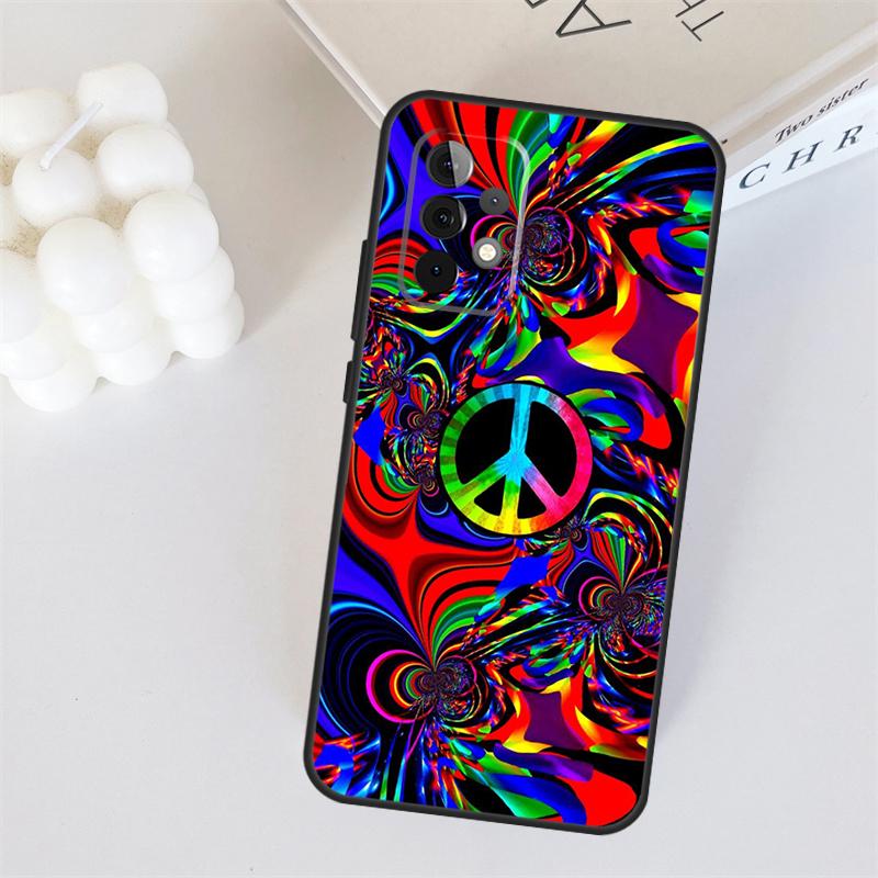 Psychedelic Art Peace For Samsung Galaxy A55 A35 A15 A36 A56 A26 A16 A22 A32 A52 A54 A34 A53 A33 A13 A06 A05 Case