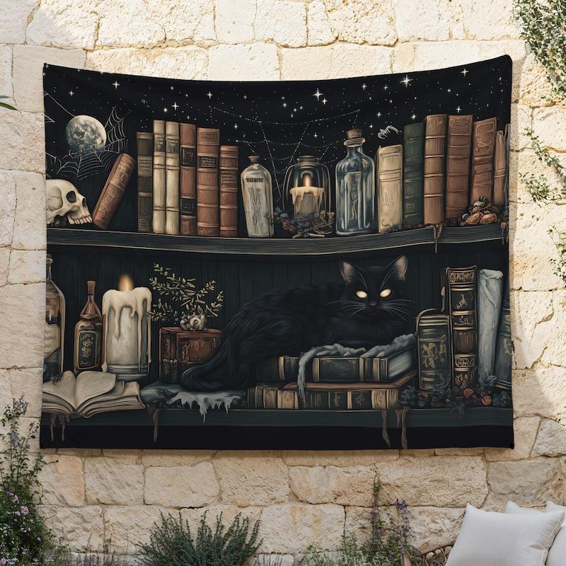 Tapestry Witch s Bookshelf Witch s Bookcase 75x100