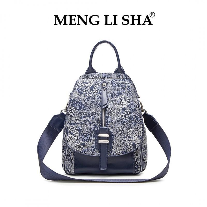 Original Design Embroidered Backpack Commuting All-match Single-shoulder Cross-body Bag Large-capacity Handbag