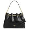 Evelyn 34 Leder-Umhängetasche mit gesteppten Details Damen-Umhängetasche Schwarz CDR00-IMBLK
