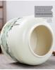 Large Ceramic Tea Storage Canister for Red, Green, Longjing, Biluochun, and Pu'er Tea - Half Jin Capacity
