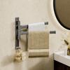 Multifunctional Rotatable 180°  Towel Holder Space Aluminum Shower Room Towel Hanger Storage Organizer For Bathroom Accessories