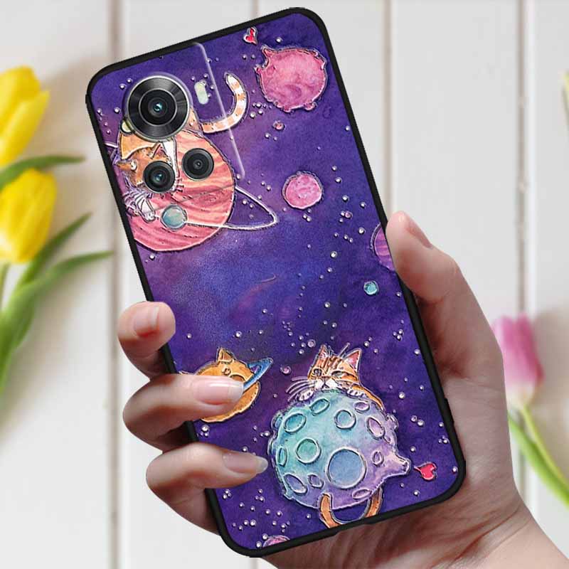 For Oneplus ACE Case Oneplus 10R 5G 3D Relief Cartoon Emboss Silicone Shockproof Cover For Oneplus 10 R Ace Case Coque Bumper
