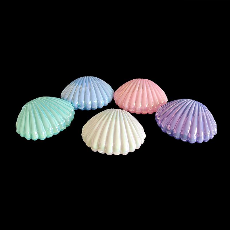 1Pc Nette Shell Kunststoff Candy Box Make-Up Schmuck Lagerung Boxen Hochzeit Geburtstag Baby Dusche Geschenk Box Party Favor Decor