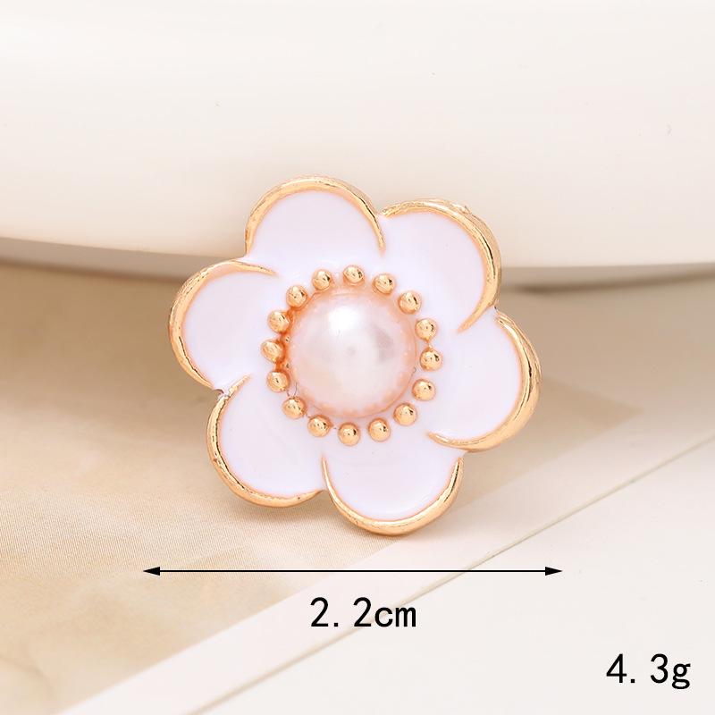 Pearl Flower Five-Petal DIY Phone Case Teardrop Clog Embellishments