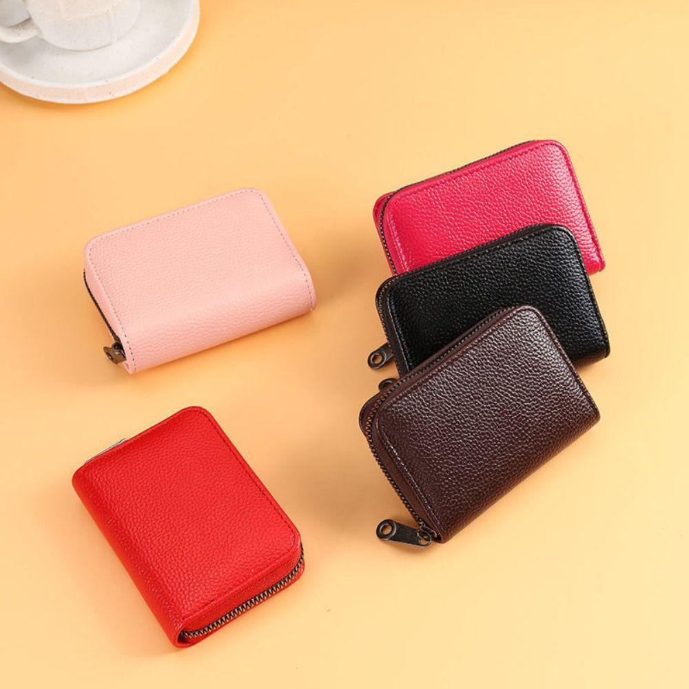 Fashion PU Leather Card Holder 18 Card Slots Multiple Pockets Coin Purse Ultra Thin Driver License Holder Men Women