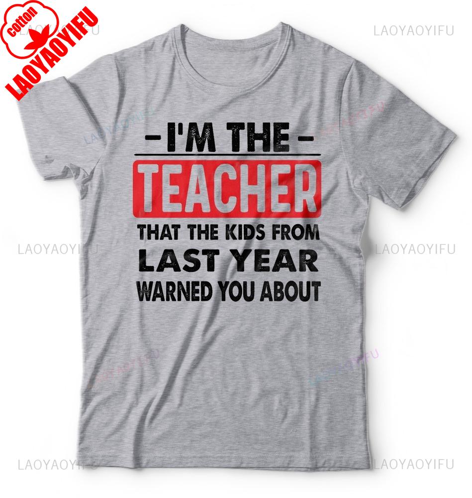 Back To School Teacher TShirt Funny School Year ShortSleev Unisex Unisex Summer Cotton Printed TShirt Casual Streetwear Clothes
