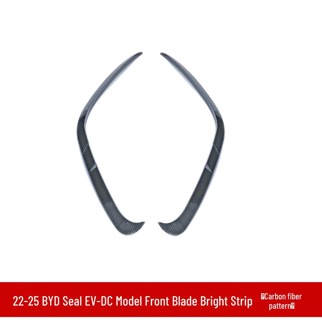 BYD Seal EV DC modelio priekinės ir galinės dalies stiliaus komplektas: Šoninės apdailos juostelės, Priekinio buferio lūpa, Galinis spoileris, Ryški juostelė