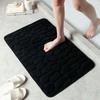 Badezimmermatte Anti-Rutsch Memory-Schaum Steine Matte Dick Grau