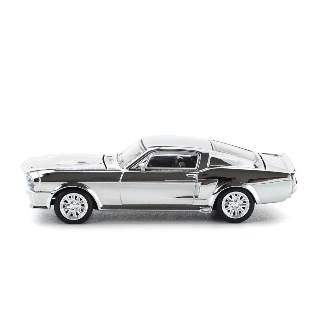 Genesis Company POP RACE Shelby Mustang GT500 Silver Chrome Finished Model PR640312 1/64