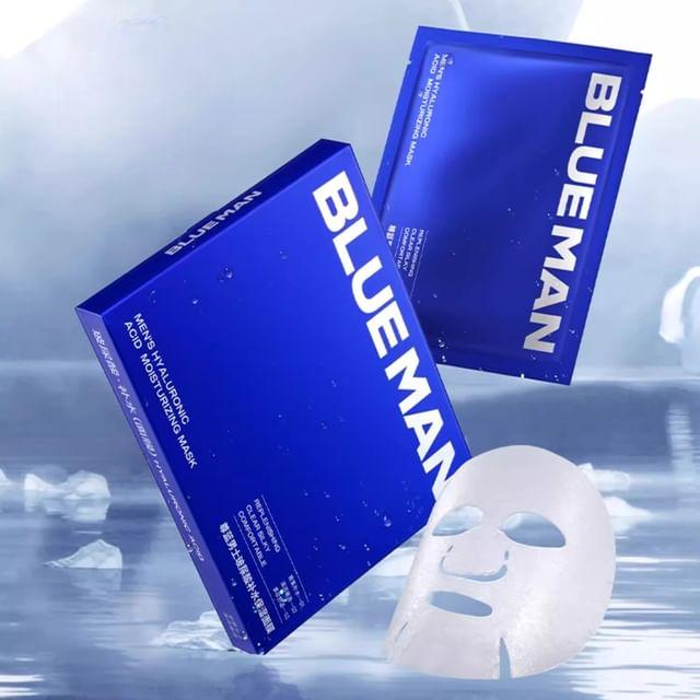 BLUEMAN - Men s Hyaluronic Acid Moisturizing Mask Set (25ml x 5pcs)