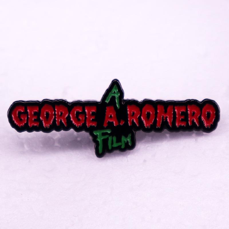 George A. Romero Brooch Badge: Father of Zombie Movies