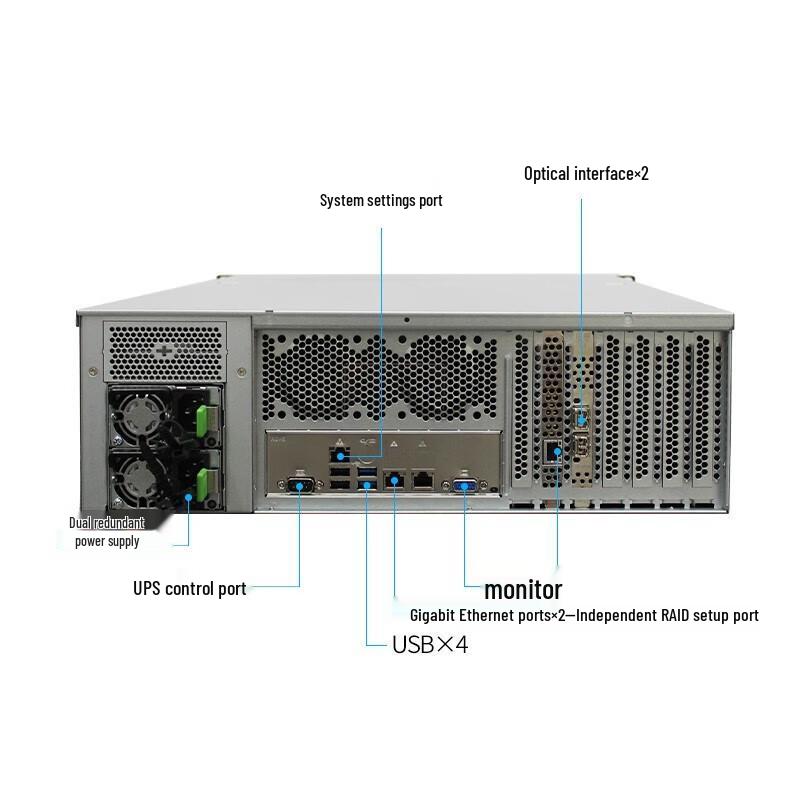 TOPAVID SRB2L8512P 12-Bay 10GbE Enterprise NAS for 4K Video Editing
