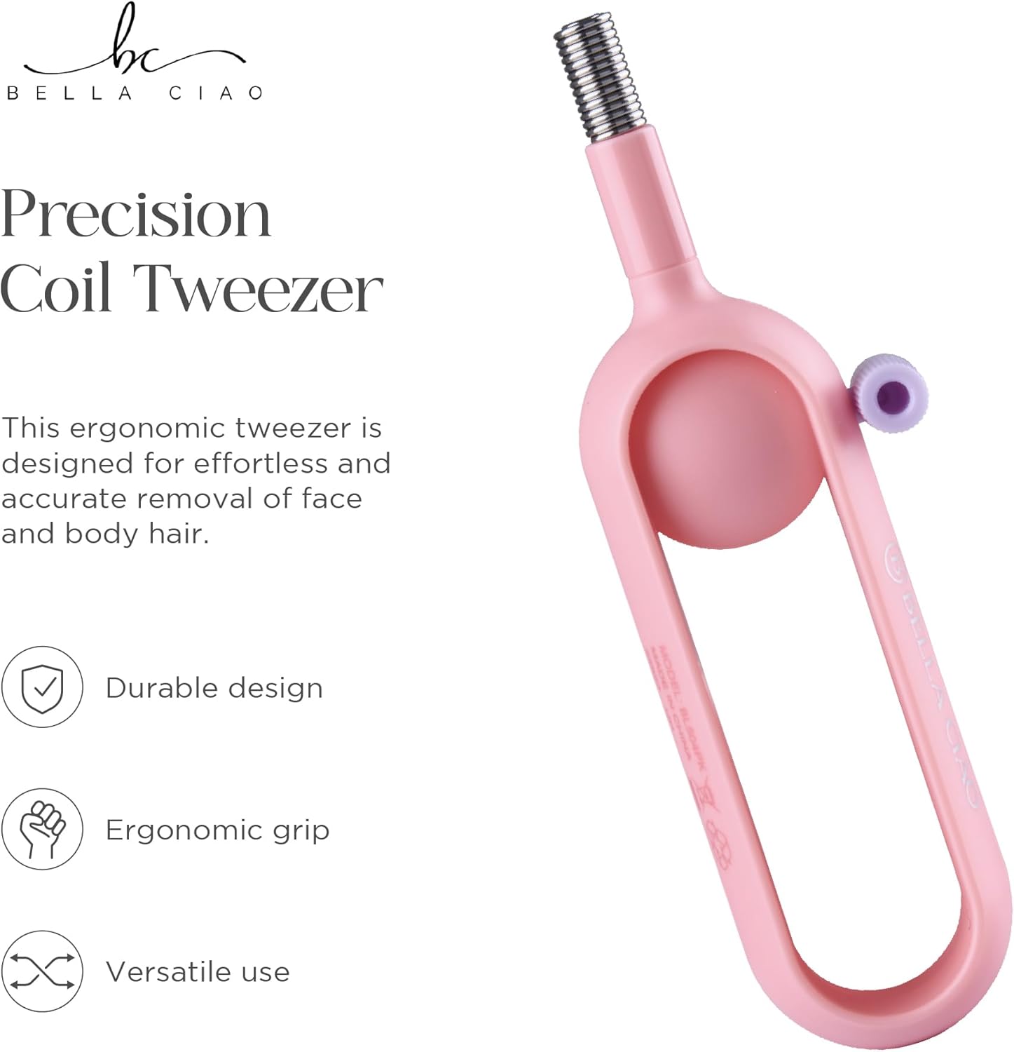 

Pink Facial Tweezer for Precise Hair Removal – Chin, Face, Lip, Body – Gentle & Accurate United States