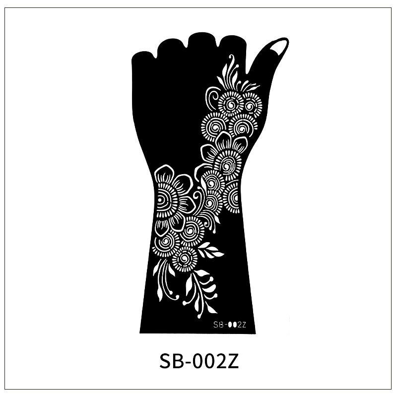 

Красочный стикер Индийский полый тату-стикер Сок Струйный шаблон Сделай сам Расписной тату-стикер 260 * 150MM (die)